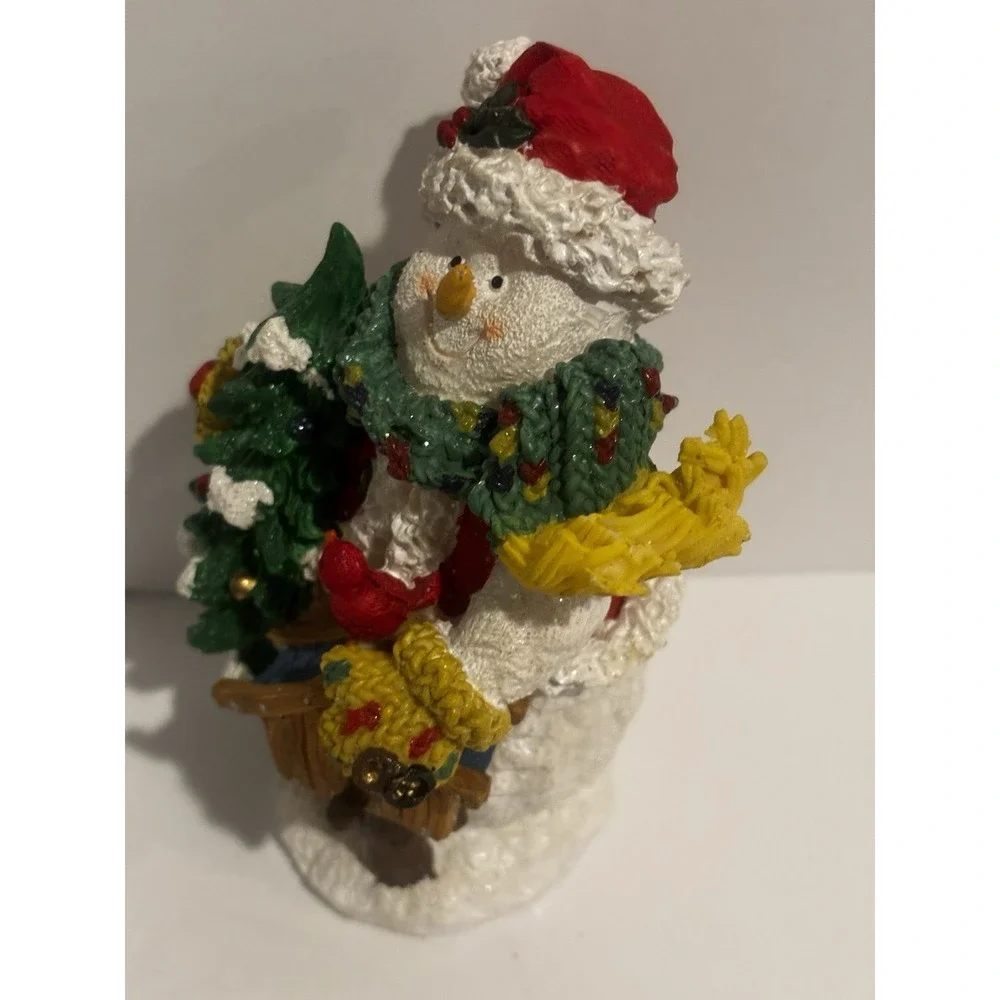 Vintage Snowman Collectibles By Seymour Resin Christmas‎ Figurine Decoration
